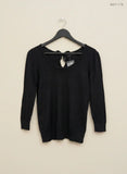 Shop Premium Winter Knitted Tops by savida | Preloved Branded Clothes | Black viscose | Women | OTS Thrift Store Peshawar Pakistan