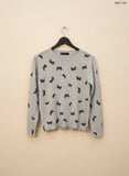 Secondhand Branded Winter Knitted Tops by Marks & Spencer, Gray acrylic fabric, Premium condition, for Women - Online Thrift Shop Islamabad Pakistan