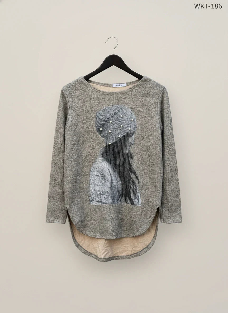 Winter Knitted Tops | Unknown | Preloved Branded | Brown acrylic | Premium | OTS Thrift Store Lahore Pakistan
