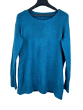 Shop Premium Plus Winter Knitted Tops by Anya Madsen | Preloved Branded Clothes | DarkBlue Acrylic | Women | OTS Thrift Store Lahore Pakistan