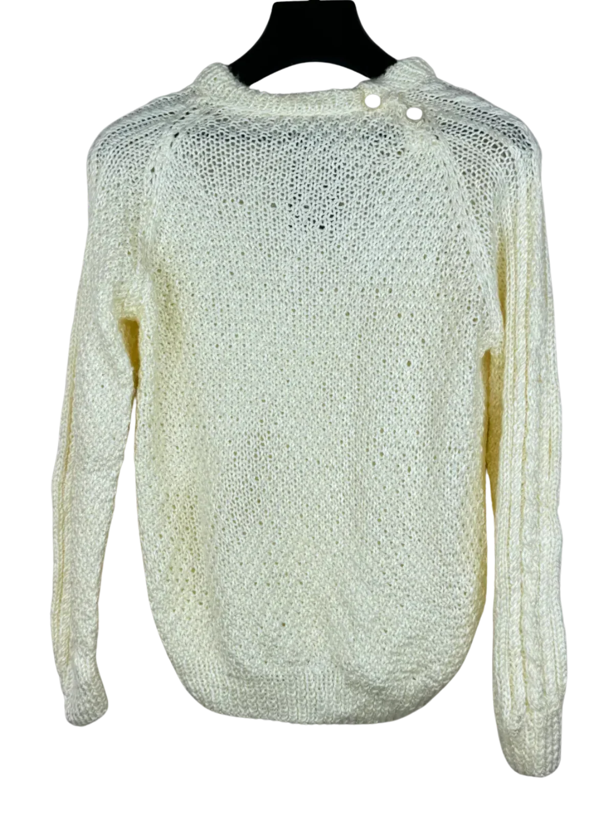 Preloved Premium Winter Knitted Tops by Unknown, White Wool for Women - OTS Thrift Shop Islamabad Pakistan