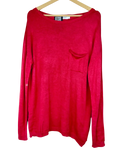 Preloved Premium Plus Winter Knitted Tops by Replay, Red cotton for Women - OTS Thrift Shop Lahore Pakistan