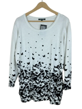Premium Plus Condition Winter Knitted Tops | Preloved BonmarchÃ© | White Viscose | Thrift Shop for Women Karachi Pakistan | OTS