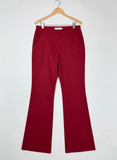 Womens Pants & Trousers | ADESSA | Preloved Branded | Maroon Polyester | Premium | OTS Thrift Store Karachi Pakistan