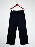 UK Imported secondhand Womens Pants & Trousers - Street One brand, Black Polyester, Premium condition, for Women - Online Thrift Store Karachi Pakistan