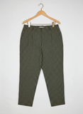 Shop Premium Womens Pants & Trousers by Cut Label | Preloved Branded Clothes | Green Checuked Polyester | Women | OTS Thrift Store Peshawar Pakistan