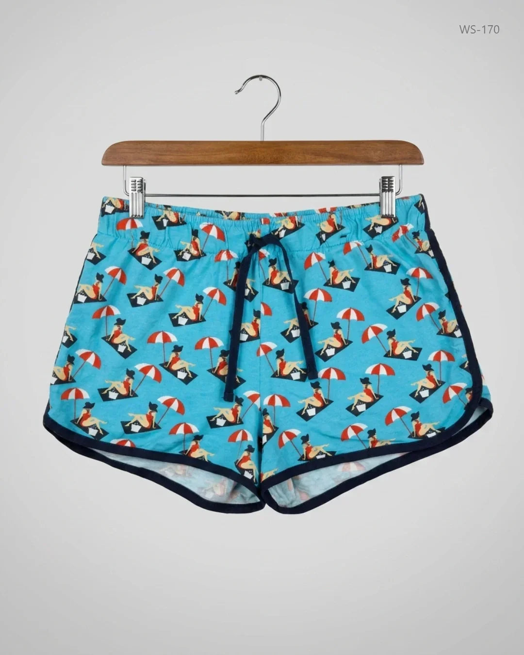 UK Imported secondhand Womens Shorts - George brand, SkyBlue Cotton, Premium condition, for Women - Online Thrift Store Peshawar Pakistan