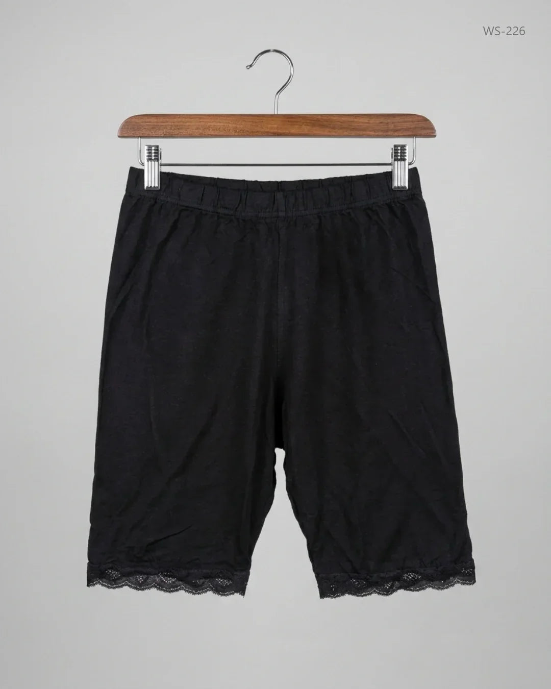 Shop Premium Womens Shorts by I SAW IT FIRST | Preloved Branded Clothes | Black Polyester | Women | OTS Thrift Store Lahore Pakistan