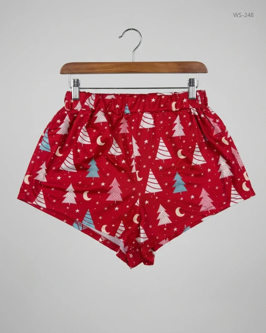 Secondhand Branded Womens Shorts by Unknown, RED Polyester fabric, Premium condition, for Women - Online Thrift Shop Lahore Pakistan