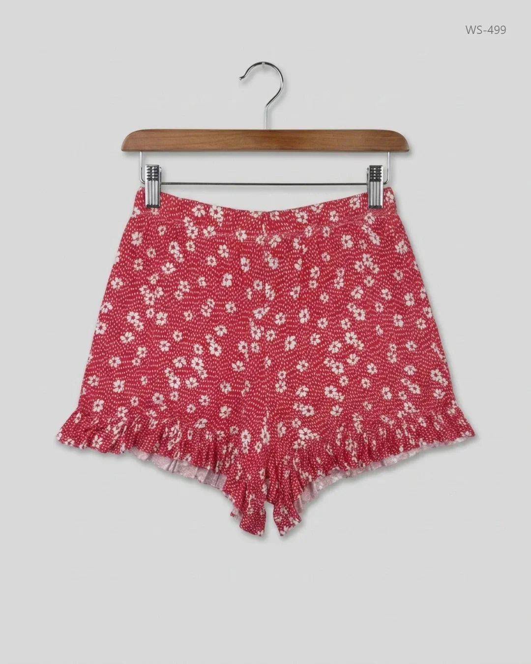 Premium Condition Womens Shorts | Preloved Boohoo | Red Polyester | Thrift Shop for Women Karachi Pakistan | OTS