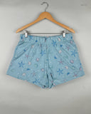Premium Condition Womens Shorts | Preloved F&F | SkyBlue Cotton | Thrift Shop for Women Lahore Pakistan | OTS