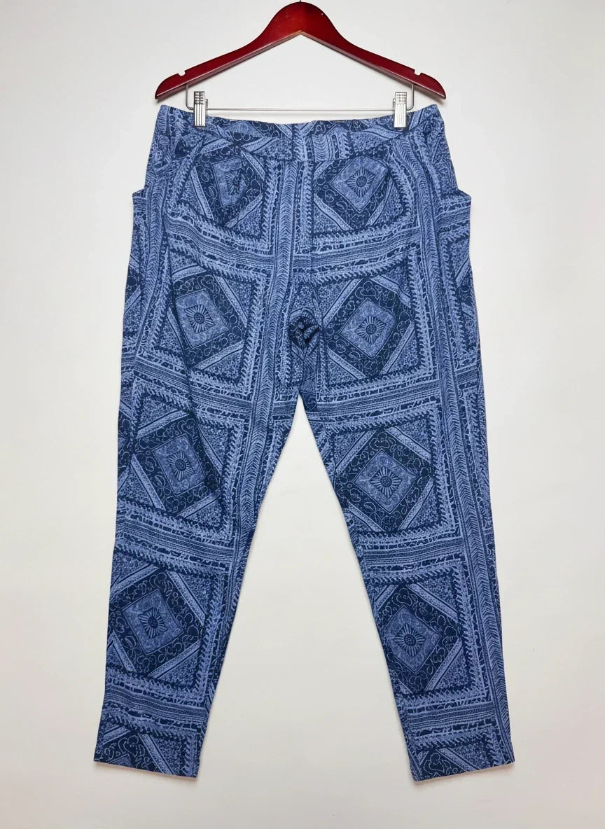 Secondhand Branded Womens Summer Trousers by Nutmeg, Blue Viscose fabric, Premium condition, for Womens - Online Thrift Shop Peshawar Pakistan