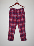 UK Imported secondhand Womens Summer Trousers - CYBER JUMMIES brand, RED MULTI Cotton, Premium condition, for Womens - Online Thrift Store Peshawar Pakistan