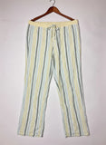 Secondhand Branded Womens Summer Trousers by Marks & Spencer, LIME Cotton fabric, Premium condition, for Womens - Online Thrift Shop Karachi Pakistan