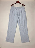 UK Imported secondhand Womens Summer Trousers - F&F brand, BLUE AND WHITE Cotton, Premium condition, for Womens - Online Thrift Store Peshawar Pakistan