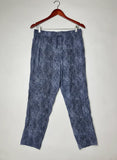 Secondhand Branded Womens Summer Trousers by Marks & Spencer, BLUE Viscose fabric, Premium condition, for Womens - Online Thrift Shop Peshawar Pakistan