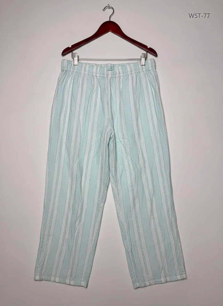 Womens Summer Trousers | George | Preloved Branded | Teal Cotton | Excellent | OTS Thrift Store Peshawar Pakistan