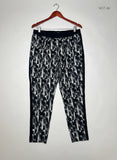 Excellent Condition Womens Summer Trousers | Preloved HAREEM | Black & White Viscose | Thrift Shop for Womens Peshawar Pakistan | OTS