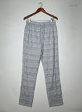 Preloved Premium Womens Summer Trousers by Primark, LIGHT GRAY Polyester for Womens - OTS Thrift Shop Islamabad Pakistan