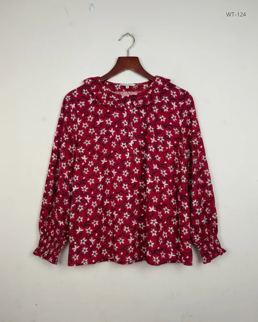 Shop Premium Womens Summer Tops by Sea Salt Crown Wall | Preloved Branded Clothes | Maroon Cotton | Women | OTS Thrift Store Islamabad Pakistan