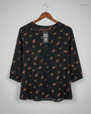 Premium Condition Womens Summer Tops | Preloved Papaya | Black Viscose | Thrift Shop for Women Peshawar Pakistan | OTS