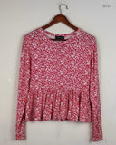 UK Imported secondhand Womens Summer Tops - Wednesday's Girl brand, Red Viscose, Premium condition, for Women - Online Thrift Store Lahore Pakistan