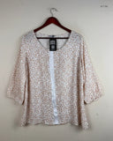Secondhand Branded Womens Summer Tops by charmance, Beige Cotton fabric, Premium condition, for Women - Online Thrift Shop Peshawar Pakistan