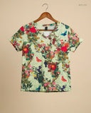 Secondhand Branded Womens Tshirts by cut label, Multi Cotton fabric, Premium condition, for Womens - Online Thrift Shop Karachi Pakistan