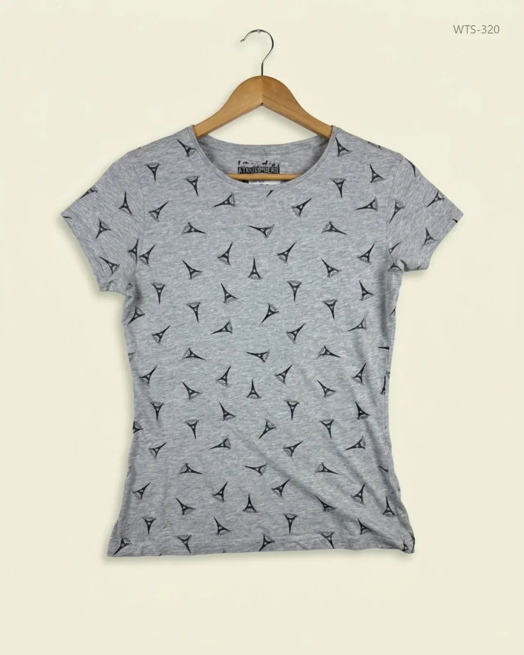 Premium Condition Womens Tshirts | Preloved Atmosphere | Grey Cotton | Thrift Shop for Womens Karachi Pakistan | OTS