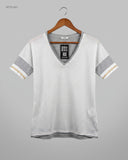 UK Imported secondhand Womens Tshirts - Malvin brand, Gray Polyester, Premium condition, for Womens - Online Thrift Store Peshawar Pakistan