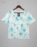 Secondhand Branded Womens Tshirts by ATELIER, Green Polyester fabric, Premium condition, for Womens - Online Thrift Shop Karachi Pakistan