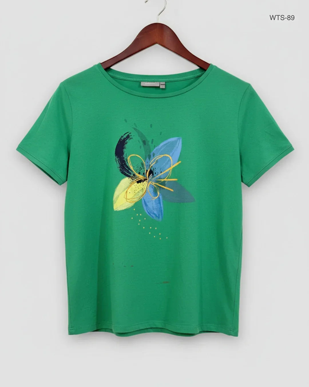 UK Imported secondhand Womens Tshirts - Fransa brand, Green Cotton, Premium condition, for Women - Online Thrift Store Karachi Pakistan