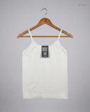 Shop Premium Womens Tank Top by Cut Label | Preloved Branded Clothes | OffWhite Polyester | Womens | OTS Thrift Store Peshawar Pakistan