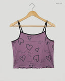 UK Imported secondhand Womens Tank Top - Cut Label brand, Purple Polyester, Premium condition, for Womens - Online Thrift Store Lahore Pakistan