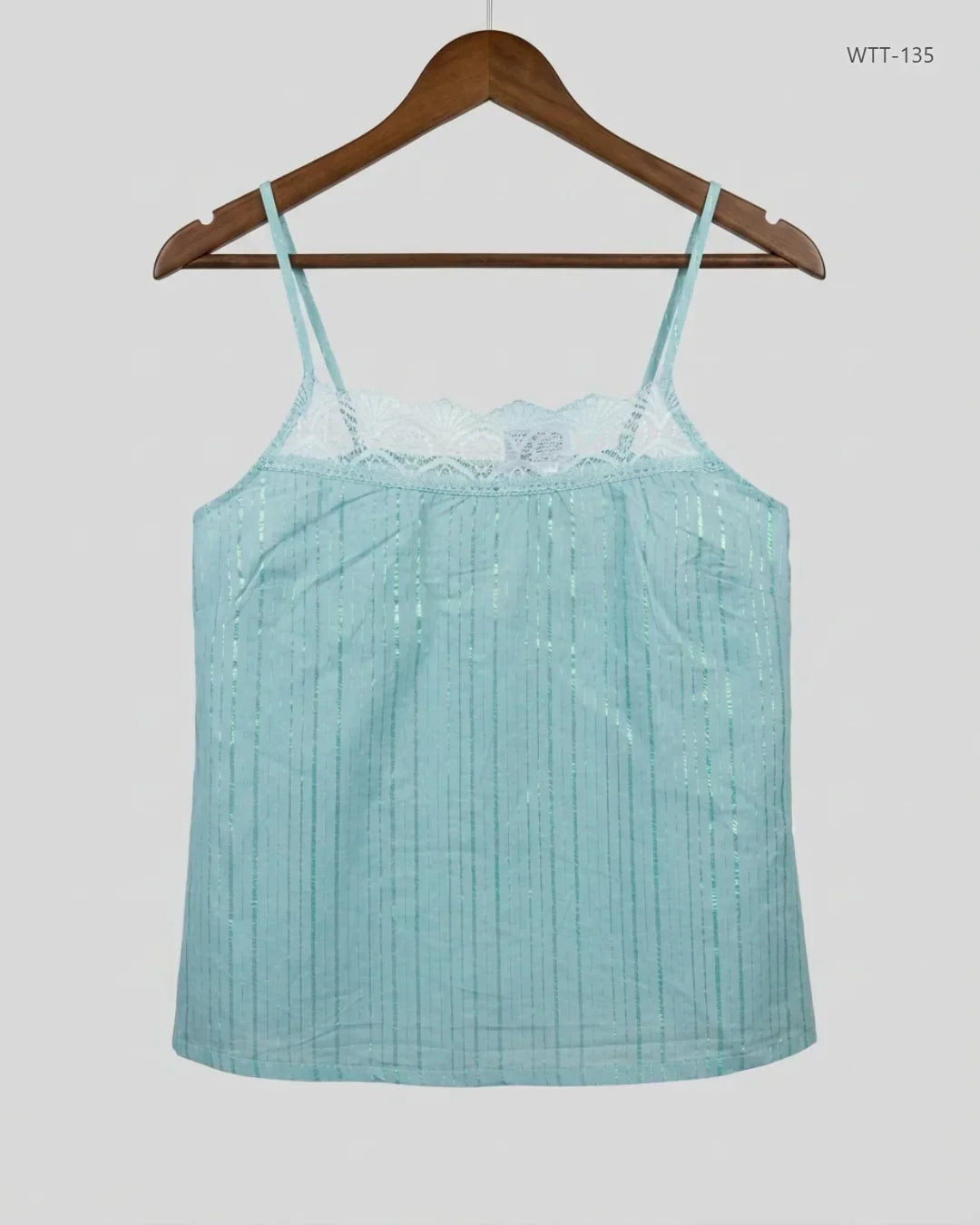 Secondhand Branded Womens Tank Top by TU, Cyan Cotton fabric, Premium condition, for Womens - Online Thrift Shop Islamabad Pakistan