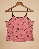 Womens Tank Top | CUT LABEL | Preloved Branded | Maroon Polyester | Premium | OTS Thrift Store Karachi Pakistan