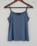 UK Imported secondhand Womens Tank Top - Moderato Paris brand, Sapphire Cotton, Premium condition, for Womens - Online Thrift Store Karachi Pakistan