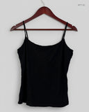 Womens Tank Top | Marks & Spencer | Preloved Branded | Black Viscose | Premium | OTS Thrift Store Peshawar Pakistan